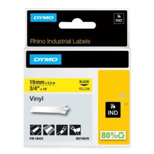 Τανία βινυλίου κίτρινη 19mm X 5,50m