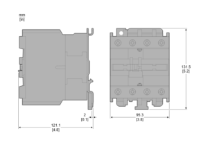 Ρελέ ισχύος 4P 18.5W 230VAC 2NO+2NC