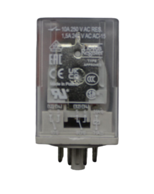 Ρελέ τύπου λυχνίας 24VDC 2CO 10A 8p