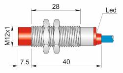 Επαγωγικός Διακόπτης θωρακισμένος M12 4mm ΝΑΜUR ATEX
